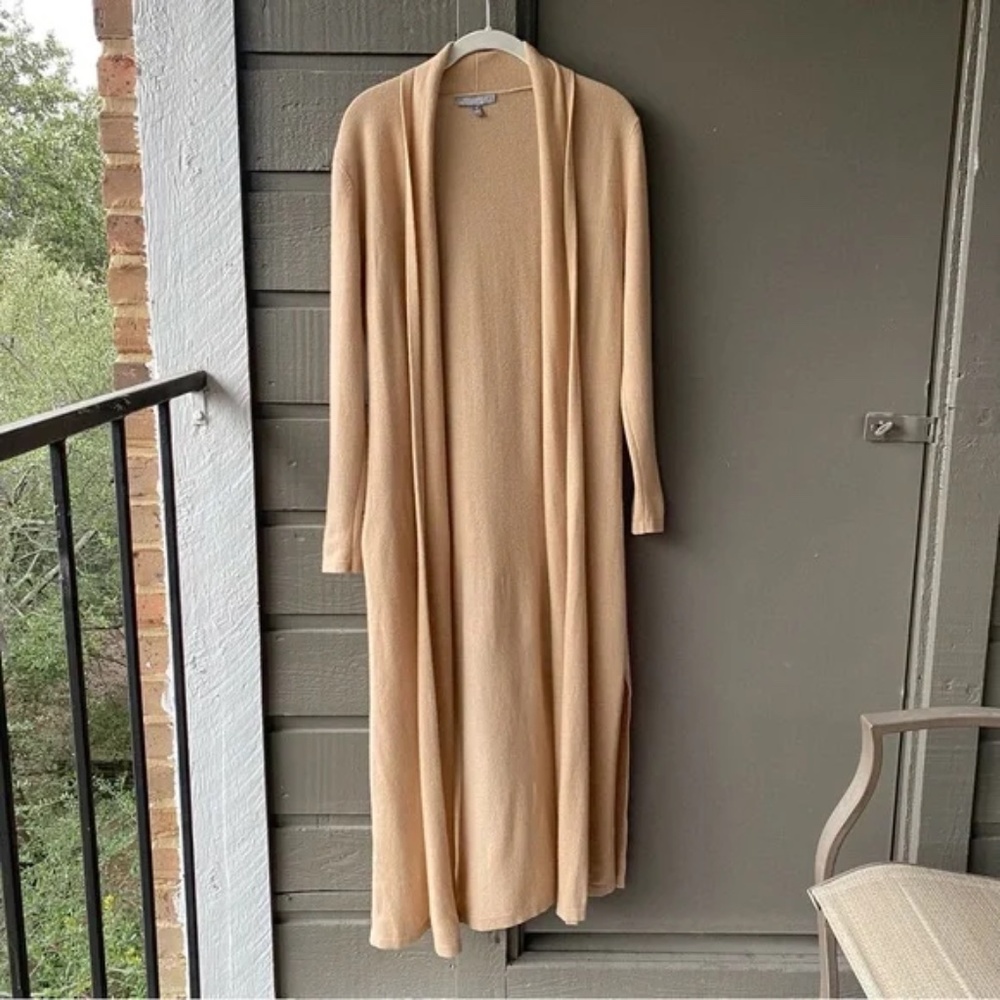 NEIMAN MARCUS size Small  100% CASHMERE  Long Duster Cardigan